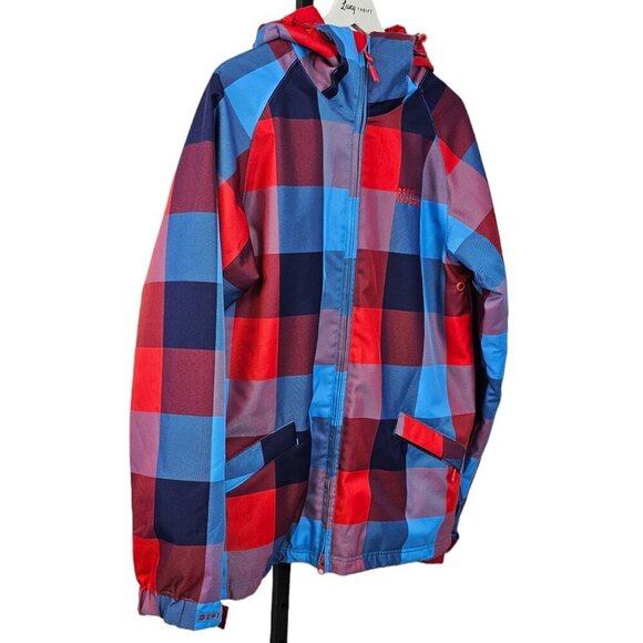 Westbeach Mens Snowboarding Jacket Size Small Plaid Skiing Winter Snow  West 49 - Picture 2 of 11